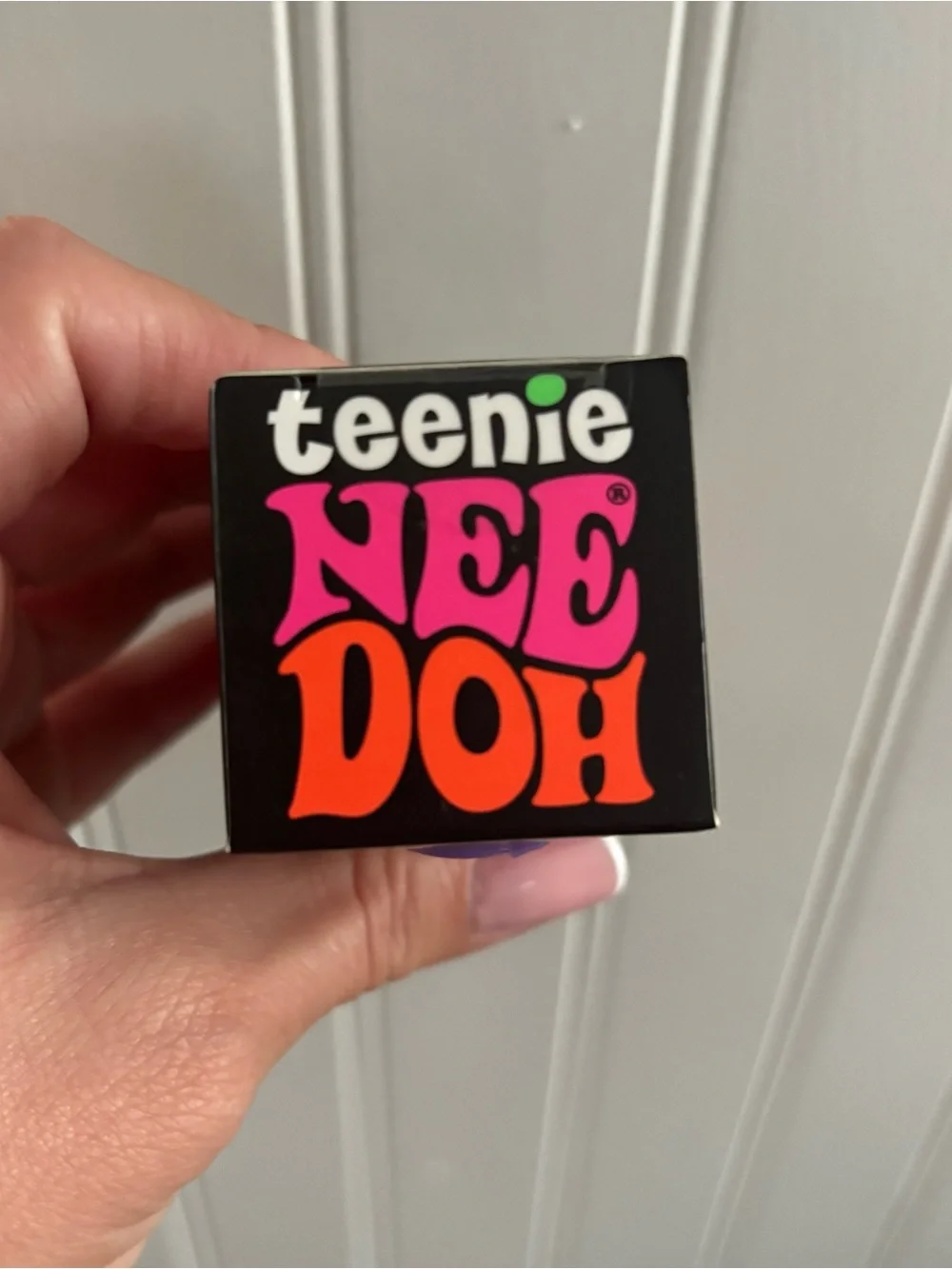 Teenie NeeDoh Kids Stress Ball Set – Purple, green & Pink